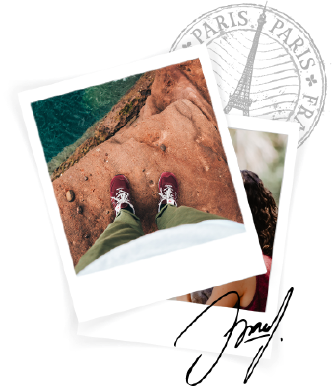 Travel memories polaroids